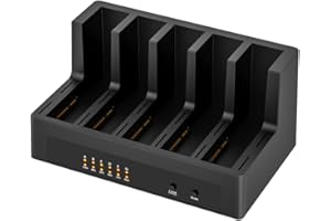 ISHEEP External 2.5/3.5 inch SSD/Hard Drive Docking Station with Offline Cloning, 5 Bay for SATA SSD/HDD and USB 3.0 connection. K30945
