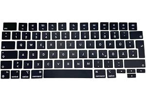 OLVINS Ersättning GR tyska tangentbordsknappar för MacBook Pro M1 M2 M3 M4 Pro Max 13 tum A3240, 14 tum A2442/A2779/A2918/A29