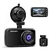 Produktbild apeman Dual Lens Autokamera Dashcam WQHD 1440P 2K Dashboard Video Recorder 1080P FHD R¨¹ckkamera mit IR Sensor, 6G Lens, G-Sensor, WDR, Super Nachtsicht, Schleifenaufnahme, Parkmonitoring