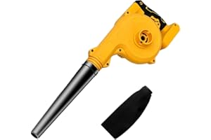 RONTALY Cordless Leaf Blower Compatible for Dewalt 20V Battery, 2-in-1 Electric Leaf Blower & Vacuum, Small Blower for Lawn Care, Dust, Pet Hair, Car (Battery Not Included)