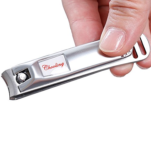 Chooling Toenail Clipper with Build-in File - Sharpest Stainless Steel Nail Clipper - Quality Nail Cutter - Perfect Nail Clippers for Men & Women - Great Gift (Toenail Clipper - Large)