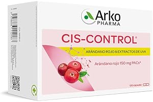 Arkopharma Ciscontrol Cranberola, Especialista en Bienestar Urinario y Cistitis, Arándano Rojo, Extracto de Uva, 120 capsulas (Paquete de 1)