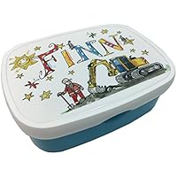 Brotdose mit Namen, Bagger, personalisierte Lunchbox, Rosirosinchen, Rosti Mepal