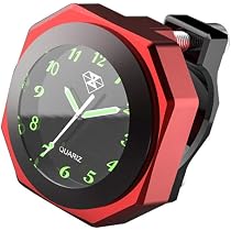Horloge Moto Guidon Lumineuse - Montre Quartz Étanche Pour Customisation Dirt Bike & Cross (Argent)