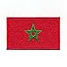 Produktbild 60 x 35 mm Marokko Casablanca Rabat Agadir Flagge Aufnäher Aufbügler 0990 B