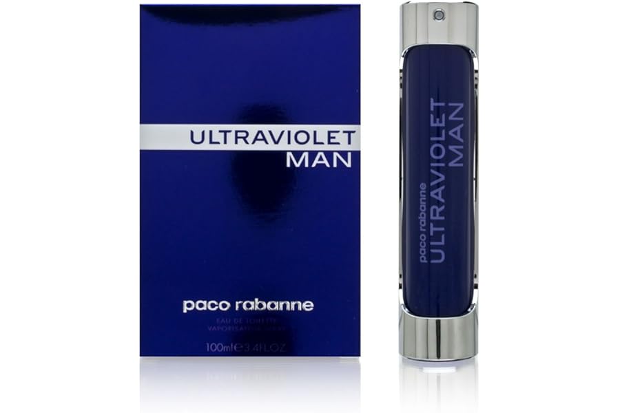 Ultraviolet by Paco Rabanne Eau De Toilette For Men, 100ml, heather black