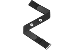 IUSOT Heart Rate Monitor Soft Chest Strap Replacement for My Zone Mz-1 Mz-3, Adjustable HR Sensor Belt for Garmin Polar H10 Wahoo CooSpo（Red/Black）