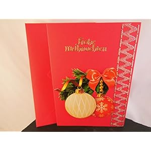 Weihnachtskarte Frohe Festtage Klapp Karte Glückwunschkarte mit 3D Winter Motiv Handmade Unikat