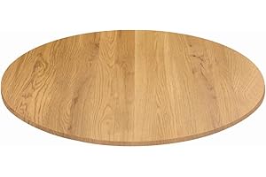 FASHION COMMERCE KONTE.DESIGN Piano per Tavolo SPARGI Rotondo Effetto Rovere Diametro 60 cm sp. 18 mm