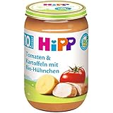 HiPP Tomaten und Kartoffeln mit Bio-Hühnchen, 6er Pack (6 x 220 g)