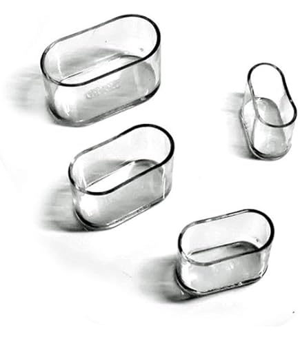 4 Weiße Stuhlbeinkappen Aus Kunststoff, 30x15mm – Ideal Zum Schutz Von Boden Und Stuhlfüßen