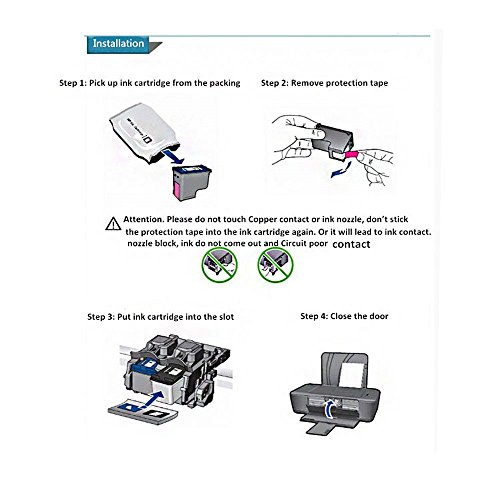 ETI Consumables Refilled 300XL Ink Cartridge CC641EE CC644EE Black + Colour Compatible with HP Deskjet 2410 2418 2423 2430 D1600 D1650 D1658 D1660 D1663 F2400 F2420 F2480 - 7