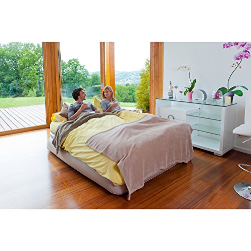 Aerobed 2000025565 Premium Collection Luftbett Antimikrobiell, beflockt, 198 x 137 x 51 cm, Gästebett mit Pumpe - 6