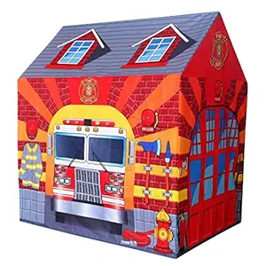 EYESIGN Jumbo Size Kids Play Tent House for 10 Year Old Girls and Boys (Fire Station)