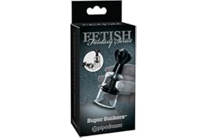 Pipedream Fetish Fantasy Series Limited Edition Super Suckers, Black & Clear, One Size