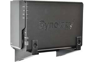 CRAFTEDGE3D Wandhalterung für Synology Diskstation DS211+, DS212, DS212+, DS213, DS213+, DS214, DS214play, DS216, DS216+, DS216+II, DS218, DS218+, DS220+, DS223, DS224+, DS225+, Schwarz