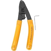Fiber Optic Stripper, Fiber Optic Stripper, CFS-3 Fiber Optic Pliers, Three Hole Wire Stripping Pliers for Fiber Optic Cable,