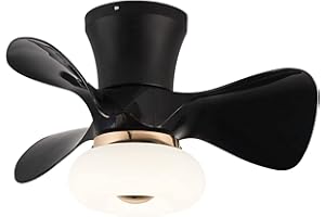 Lixada Ventilador De Techo LED Con Iluminación de, Ventilador Silencioso con luz, 3 Temperaturas de Colory 6 velocidades, Temporizadory Función Inversa Para Dormitorio, Sala de Estar Comedor