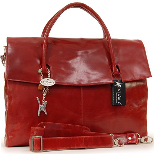   bergro  e Laptoptasche  Helena  von Catwalk Collection - Rot - GR    E  B  42 H  31 5 T  13 cm