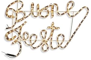 Galileo Casa 2197509 insegna Luminosa Buone Feste 64x33cm, Bianco, No