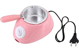 Fdit Olla para fundir Chocolate, máquina fundidora de Chocolate ABS + Acero Inoxidable para fundir Caramelos de Chocolate para derretir Chocolate sin Agua(Pink, 12)