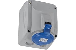 Legrand 555254 Prise saillie fixe P17 IP44 32A, 200V~ à 250V~, 2P+T