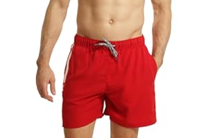 RIPT Performance Pantaloncini da Bagno da Uomo Ad Asciugatura Rapida con Protezione Solare UV 50 Costume da Bagno Uomo (Pacco da 1)