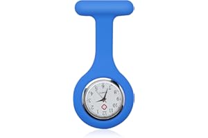gaubss Nurse Fob Watch with Brooch, Nurses Watches for Women Men, Fob Watches for Nurses, Doctors, Paramedics - Easy to Read-Quartz Movement, Ideal for Healthcare Professionals