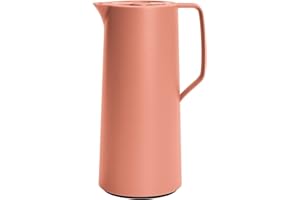 Emsa N41709 Motiva Verseuse isotherme | 1 litre | Fermeture rapide | 12 h chaud, froid 24 h | Fiole en verre | Fabriqué en Allemagne | Design nordique | Terre cuite