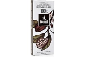 IL TOMOLO Tavoletta Cioccolato al Cacao 100% - Senza Glutine - Senza Lattosio - Luchino