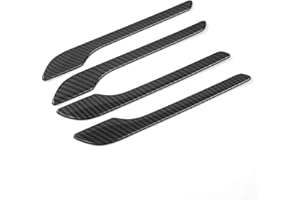 WANGCL 4 pz/Set Copertura della Maniglia della Porta del Modello in Fibra di Carbonio per Tesla Model 3 Model Y 2017-2021 Accessori Esterni Auto Adesivo Protettivo in plastica ABS
