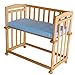 Honey Bee Baby Cradle, Rocking Crib and Bedside Bed 3 in 1 -Blue