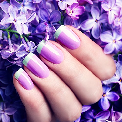 eBoot Nagelkunst Zubehör Sticker Nagel Tip Guides Aufkleber Set mit Verschiedene Formen, 24 Stück - 3