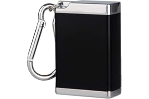 Gwolf Posacenere portatile Mini portacenere antiodore, Posacenere per sigarette per uso esterno, Portacenere per fumatori, Portacenere da fumo tascabile da portare facilmente in viaggio, grigio