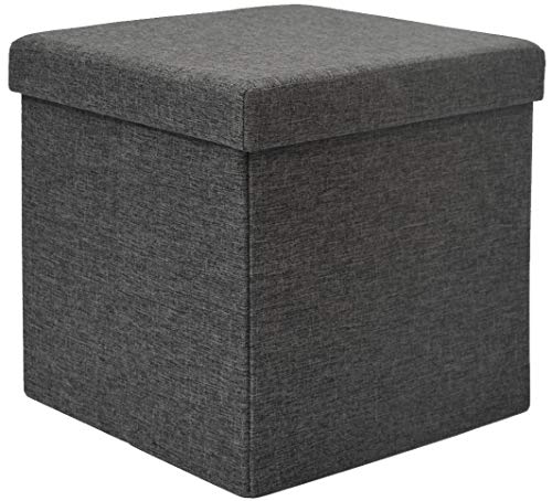 DuneDesign Faltbarer Sitzhocker 38cm Fußhocker Polsterhocker mit ca 42L