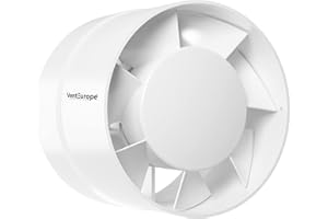 VENTEUROPE- Extracteur d'air En ligne Serie (Extracteur d'air En ligne, Ø 100 mm / 4 inch)
