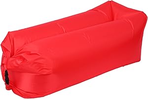 ZTOONE Inflatable Lounger Couch Air Lounger Lazy Sofa with Carry Bag,Hammock Inflatable Mattress Inflatable Bed Pool Float for Swim,Camping,Beach,Hiking,Park,Backyard, Pool, Picnics (Red)