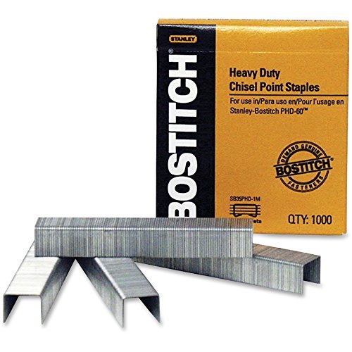 Stanley-Bostitch - Staples, Heavy-Duty, For PHD-60, 1000 Per Box, Sold as 1 Box, BOSSB35PHD1M