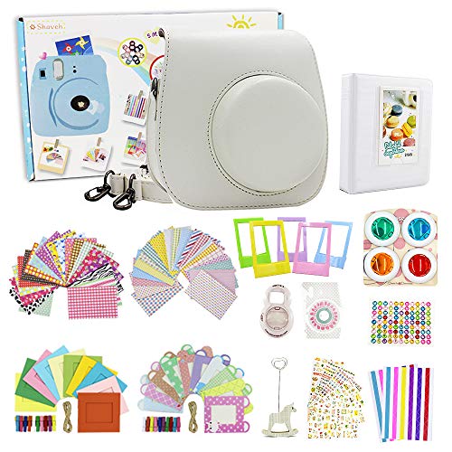 Shaveh Accessoires compatibles pour Fujifilm Instax Mini 8/8 + Mini 9, Ensemble d'appareil Photo 14 Shaveh Accessoires compatibles pour Fujifilm Instax Mini 8/8 + Mini 9, Ensemble d'appareil Photo 14