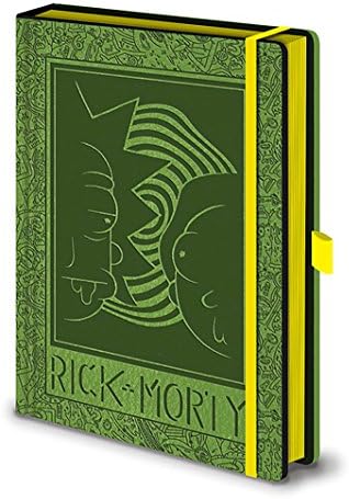 Rick and Morty Notebook Face 2 Face Official Green Premium A5 One Size
