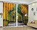 Produktbild AdoraCurtain 3D Vorhang Digitaldruck Schlafzimmer Wohnzimmer Schattiertuch Hohe Schattierung Waldweg 2X300(W) X270(L) cm