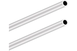 LAVMHAB 6063 tubi in alluminio 16 mm OD/diametro esterno x spessore 2,0 mm, lunghezza 300 mm, tubo rotondo in alluminio, tubi dritti senza saldatura (2 pezzi)