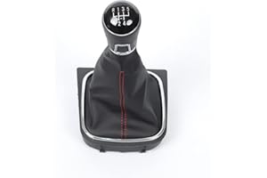 Aiuphing schaltknauf 5 gang, schaltmanschette Ersatz für VW Golf 5 6, 110 mm Lochdurchmesser