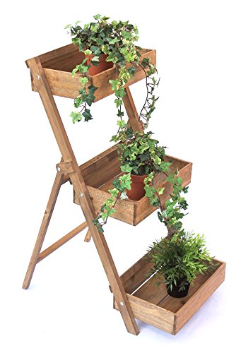 DanDiBo Blumentreppe Fiora aus Holz 90 cm Blumenständer Pflanzentreppe Blumenregal Regal - 6