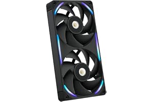 NZXT F240X - 240mm Enkelram PWM RGB Prestandafläkt - Svart | 240mm enkelramsenhet med två 120mm RGB-fläktar. Maximalt luftflö