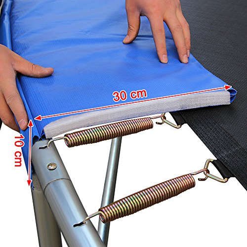 Songmics® Trampolin Randabdeckung 30 cm Breit Ø 244cm 305cm 366cm 100% UV-beständig Reißfest Federabdeckung Randschutz - 2