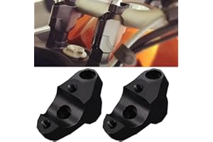 QJY-MOTOR PART-STORE 2pcs Moto Supporto Manubrio Riser per Manubri 28mm 1 1/8" per 1290 Super Adventure 1290 Super Duke 1050 1090 1190 Adventure DUKE 690 790 890