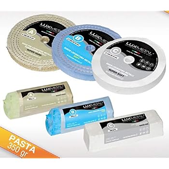 Pasta Abrasiva LUX METAL Per Lucidare Metalli - Alluminio, Acciaio Inox, Ottone, Rame, Argento, Cromature - Made In Italy