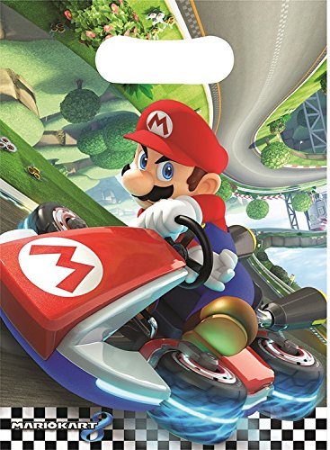 Partytüten * Super Mario Kart * 8 Stück / 16 x 23 cm