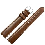 MARBURGER Uhrenarmband 20 mm Leder Braun XL - Werkzeug Montage Set 6602032000120